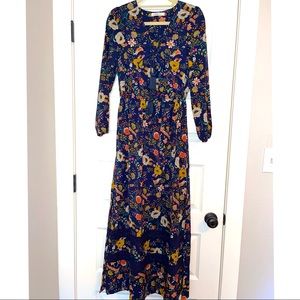 Gorgeous jewel-toned maxi dress. Size small.